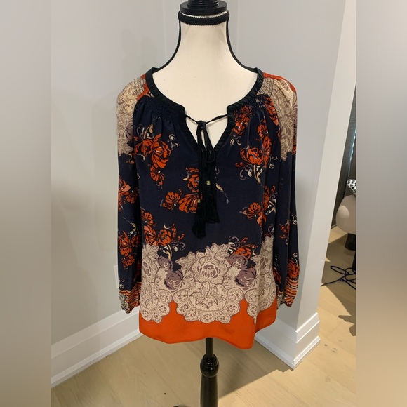 Anthropologie Meadow Rue Women’s Size XS 100% Silk Blouse - Picture 3 of 5